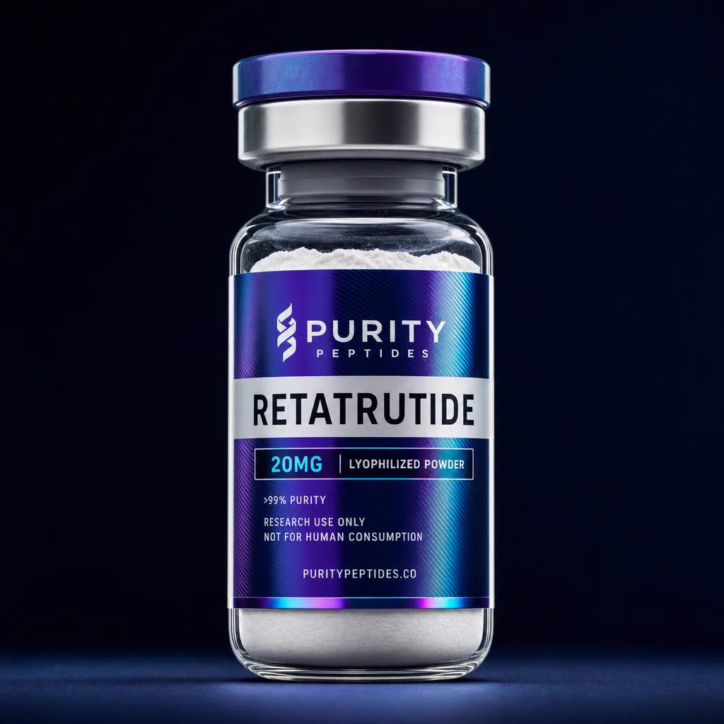 Retatrutide peptide vial